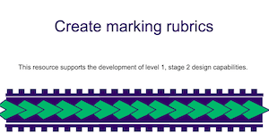 Marking rubrics