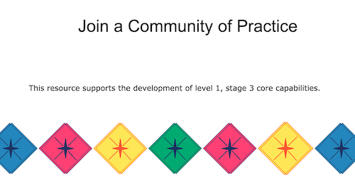 Join a community of practice